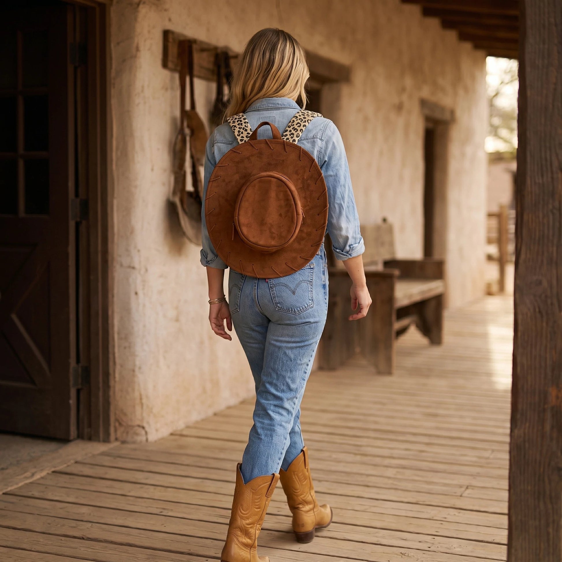 🔥Last Day 49% OFF - 🤠🐎Cowgirl Hat Backpack |✨Carry Your Style Everywhere