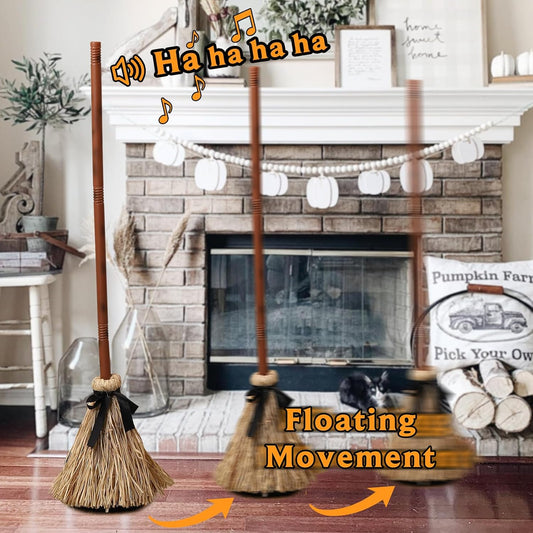 💥Halloween Sale 49% OFF🧙‍♀️🪄Floating Witch's Broom – Haunted Dancing Broom