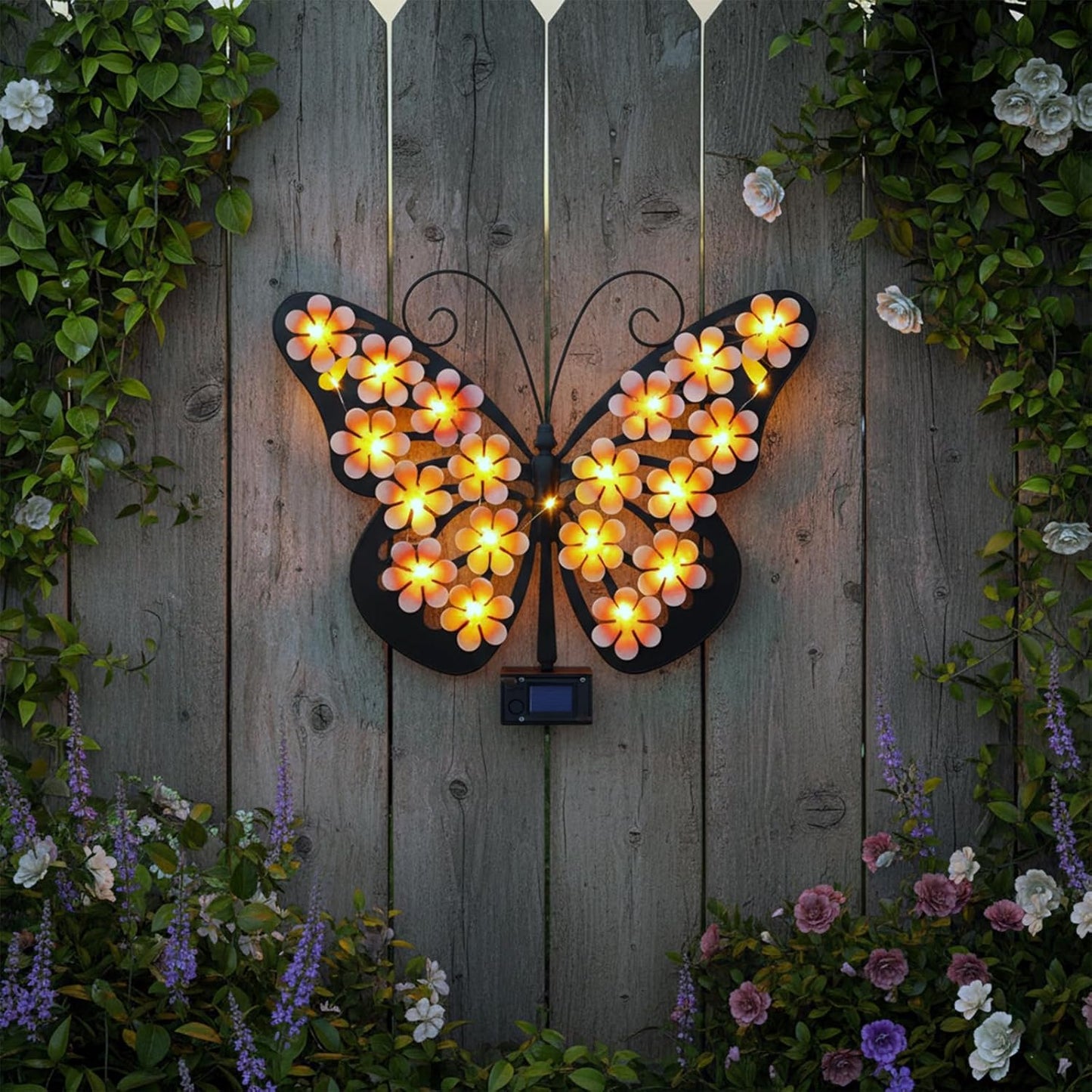 Solar Lights Outdoor Metal Butterfly Wall Decor🦋