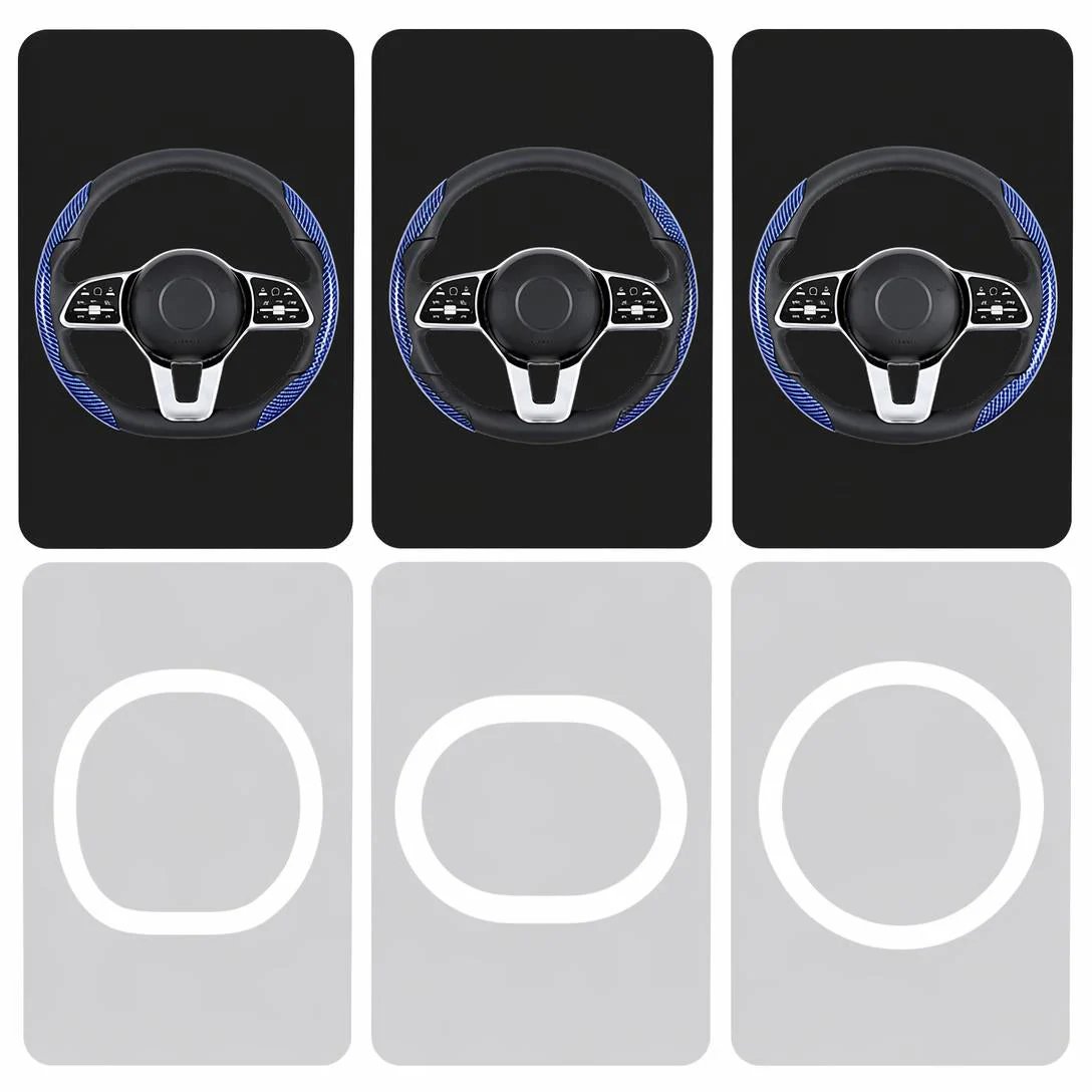Non-Slip Half Cover Car Steering Wheel Protector | Easy Clip On Installation
