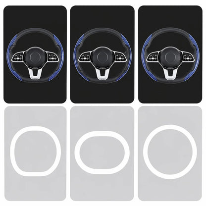 Non-Slip Half Cover Car Steering Wheel Protector | Easy Clip On Installation