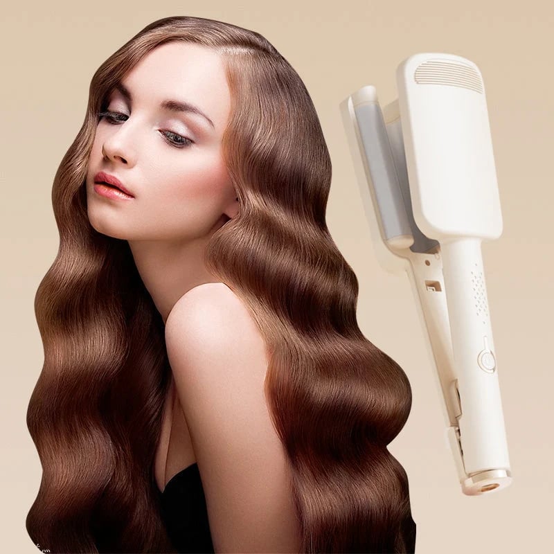 ⏳49% Off!!⏰32MM Wavy Hair Curler – Big Bouncy Curls, 4 Adjustable Heat Settings & Negative Ion Care – Salon-Quality Styling at Home 💇‍♀️