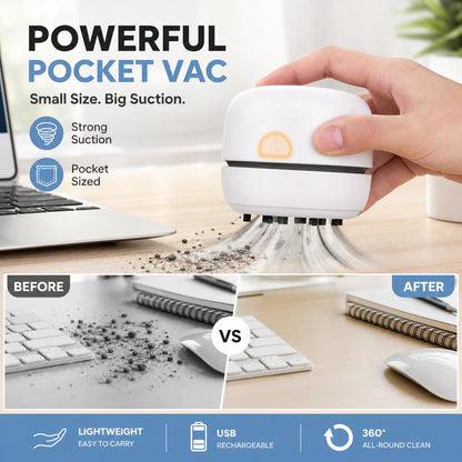 Portable Mini Desk Vacuum Cleaner