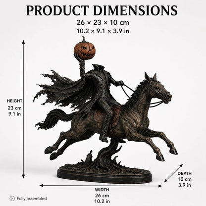 ⏰Limited Stock 50% OFF - 🎃🏇Midnight Chase Headless Horseman Statue