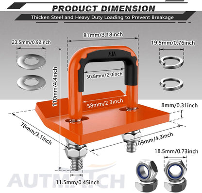 🚛 Heavy Duty Anti-Rattle Trailer Hitch Tightener Stabilizer