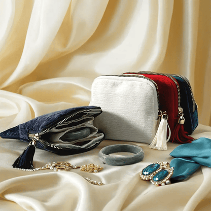 🔥Jewelry zippered pocket case Travel Jewelry Bag Portable Organizer