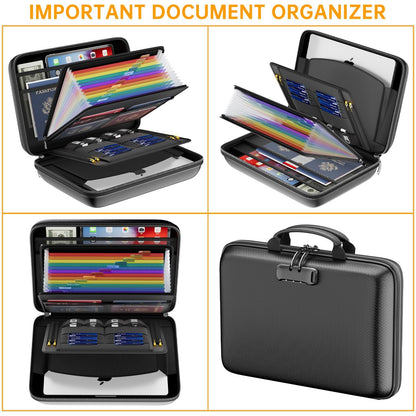 Fireproof File Organizer with Lock