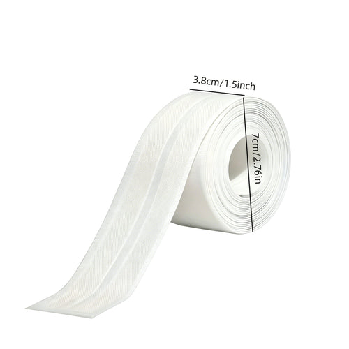🚰 Self-Adhesive White Caulk Tape – PE Waterproof Sealant Strip, 5M Length, Strong Adhesion, Easy-to-Apply for Bathroom & Kitchen Edge Protection