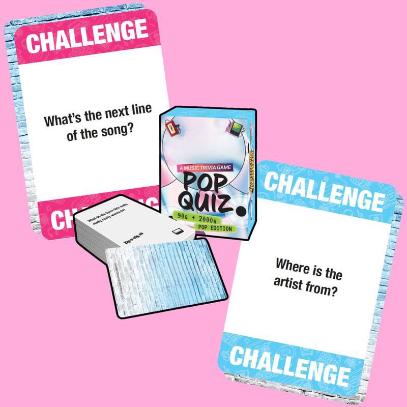Lyrics Pop Quiz Pop Quiz 90s & 2000s Edition Music Trivia Game