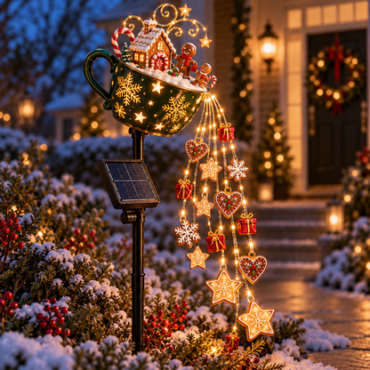 📮 North Pole Wishes Solar Mailbox Light – ✨ A Cascade of Christmas Letters to Light Up Your Garden 🎄