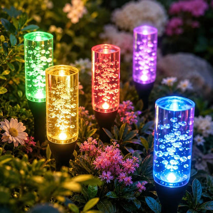 Solar Pathway Lights Outdoor Crystal Bubble