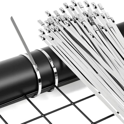 🔥Stainless Steel Cable Tie Gun with Metal Zip Ties