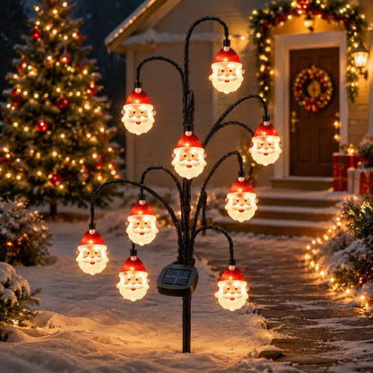⏳ Last day 50% OFF– 🎄Solar Santa Stake Lights 5 Styles Outdoor Yard Decor