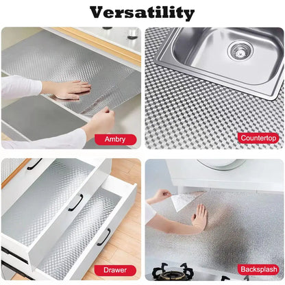 ✨Limited time 49% OFF-Stainless Steel Kitchen Oil-Proof Adhesive Wallpaper Roll
