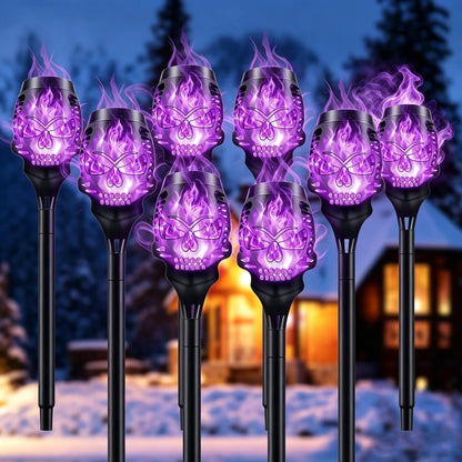 🔥Halloween Early Bird Special Sale 55% OFF💀Halloween Solar Skull Flame Lights🔥