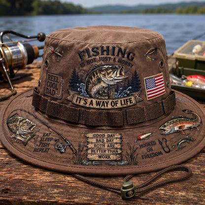 🔥Last Day 49% OFF -🎣 Fishing Is a Way of Life Boonie Hat