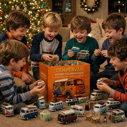 🚐🚐 Campervan-Adventskalender 2026 – 24 Tage Vintage-Roadtrip-Magie