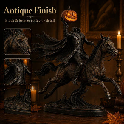 ⏰Limited Stock 50% OFF - 🎃🏇Midnight Chase Headless Horseman Statue
