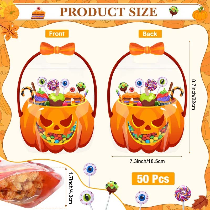 Halloween Treat Bags - Cute Trick Or Treat Candy Bags For Kids & Parties