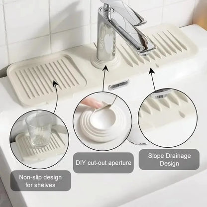 🔥😍BUY 1 GET 1 FREE💧 Silicone Sink Faucet Draining Mat