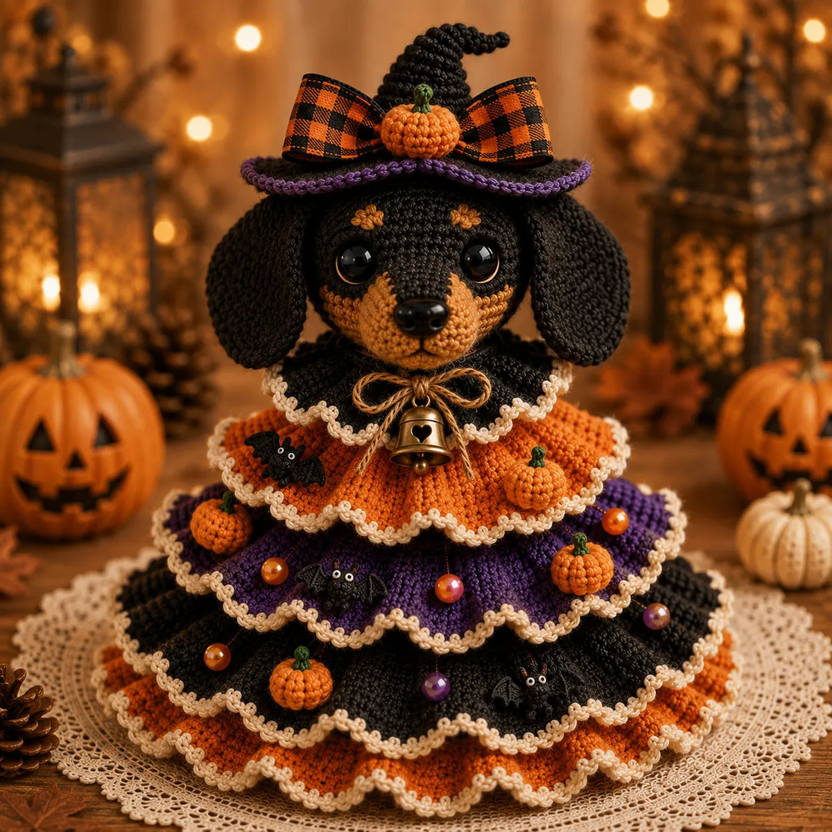 🎃 Halloween Crochet DIY Kit – Create Your Own Spooky Tabletop Decor