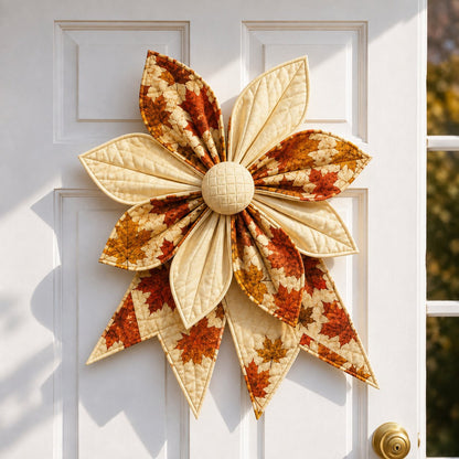 🎀 DIY Oversized Quilted Bow Sewing Kit – 23–25 in Seasonal Door Décor