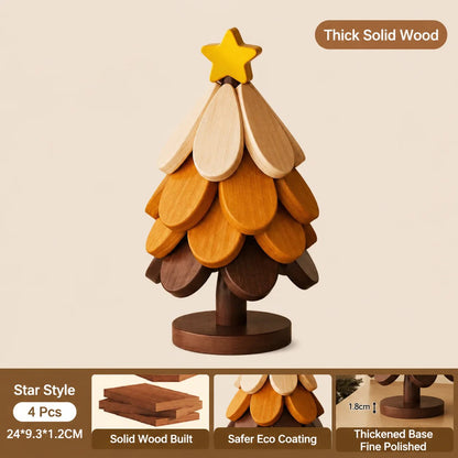 Wooden Tree Trivet – Cozy Table Decor & Heat Resistant Pot Holder