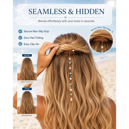🌊 LAST DAY 49% OFF✨ Ocean-Inspired Mermaid Hair Accent