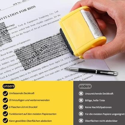 📝Sicherheits-Rollenstempel zum Schutz deiner Privatsphäre