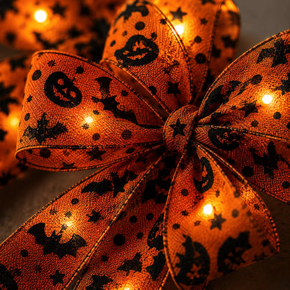 🔥Last Day 50% OFF 🎃Light-Up Halloween Cabinet Door Bow / Ribbon Decor