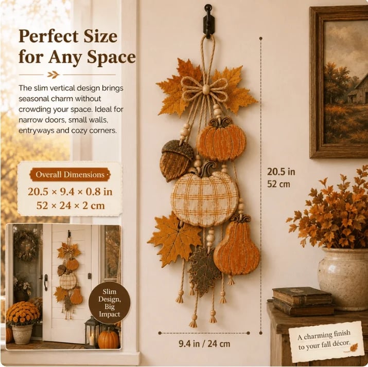 🔥HOT SALE🔥Rustic Harvest WoodenDoor Hanger