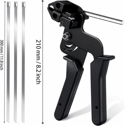 🔥Stainless Steel Cable Tie Gun with Metal Zip Ties