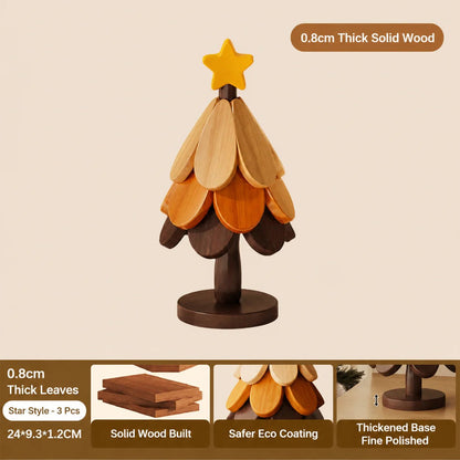 Wooden Tree Trivet – Cozy Table Decor & Heat Resistant Pot Holder