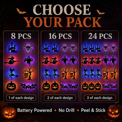 🔥Stick Halloween LED Window Lights