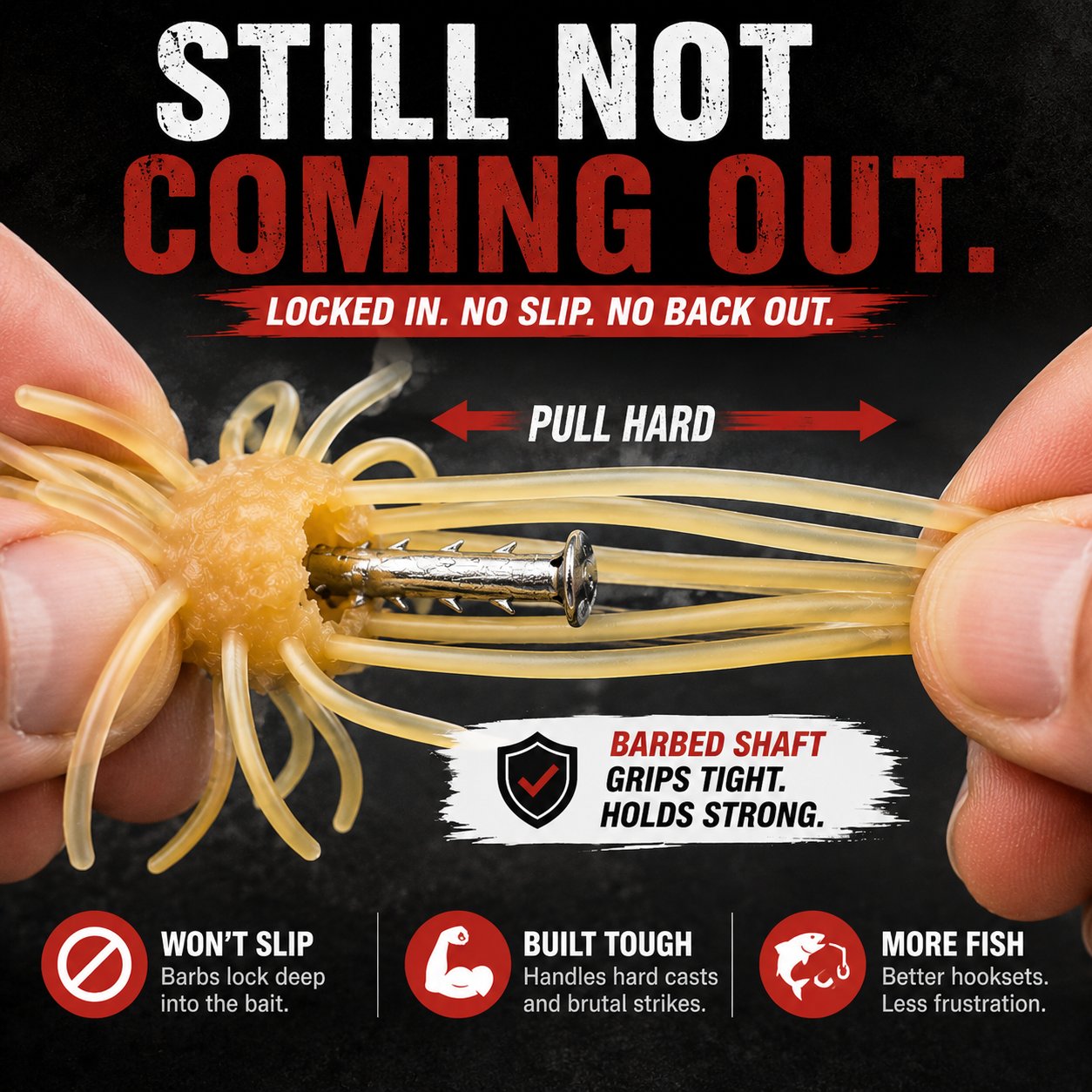 🔥 Freak-O Rig for Urchin-Style Soft Plastics 17mm - 5 Per Package