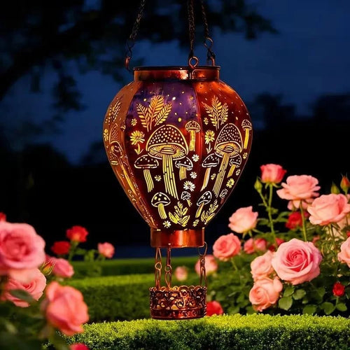 🎁 Solar Hot Air Balloon Hanging Lantern 🎈 A Unique Gift for Garden Lovers
