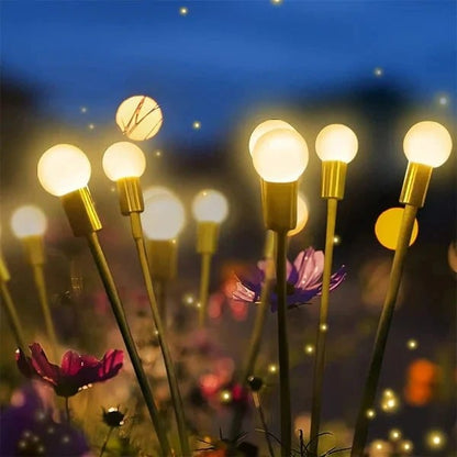 💡Solar Firefly Garden Lights 4/8 Pack – Waterproof Outdoor Stake Lights, 32/64 LED Flickering Firefly Glow Solar Pathway Lights for Yard, Patio & Landscape Decor