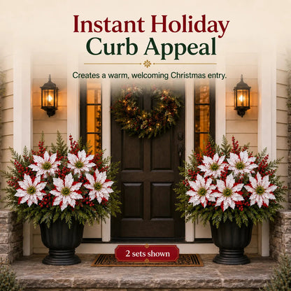 ❄️Last Day 50% OFF🔥Christmas Poinsettia Planter Inserts