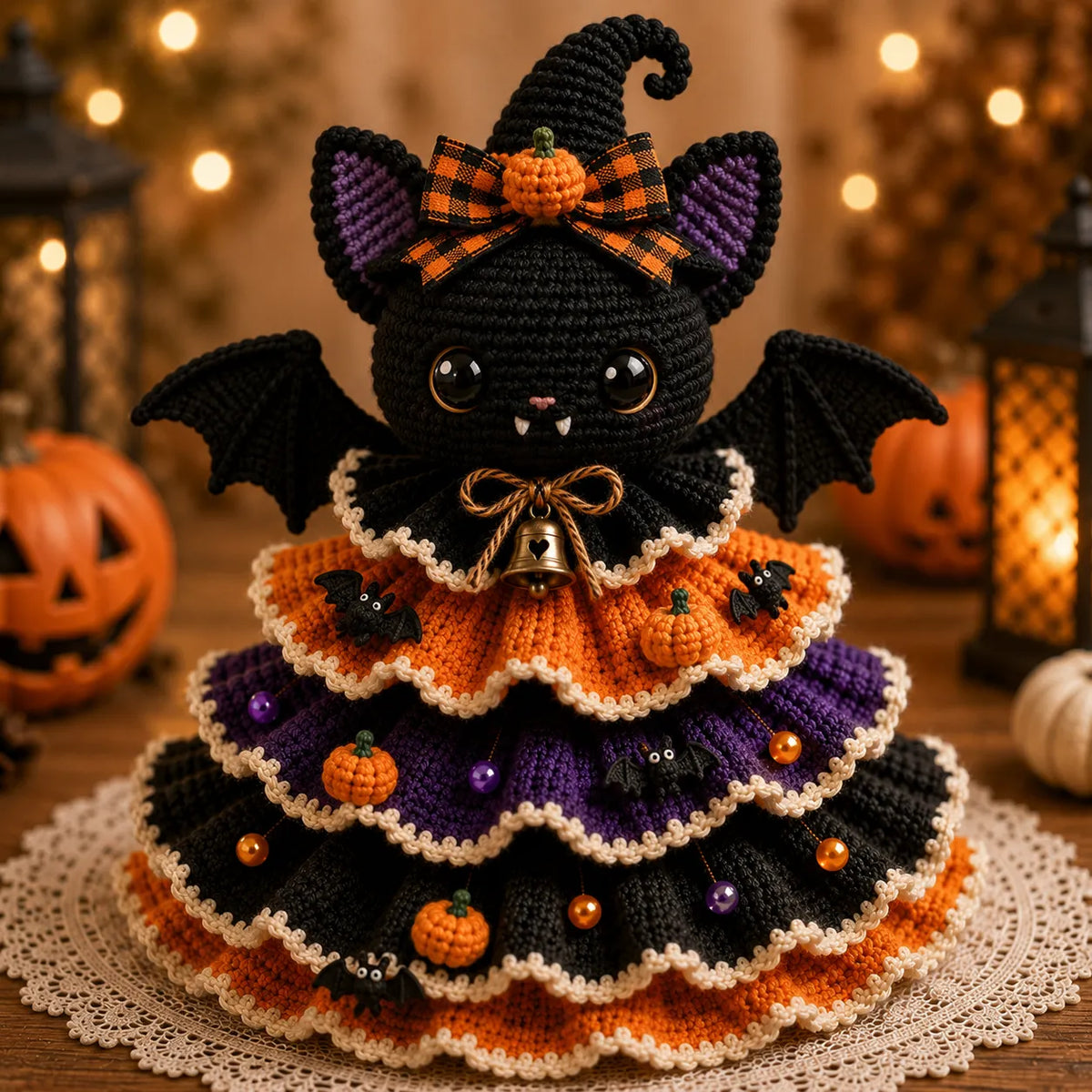 🎃 Halloween Crochet DIY Kit – Create Your Own Spooky Tabletop Decor