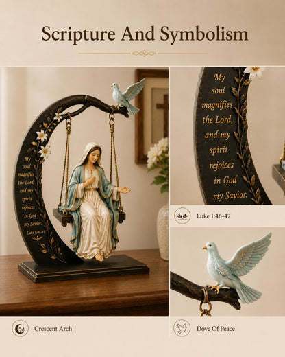 Limited Time Offer Save 50% Today!🔥 Blessed Mary Cradle Swing Sculpture
