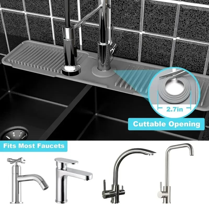 🔥😍BUY 1 GET 1 FREE💧 Silicone Sink Faucet Draining Mat