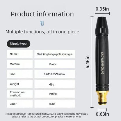 🔫💦Professional High-Pressure Solid Brass Adjustable Twist Hose Nozzle