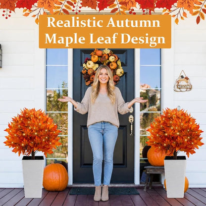 Light-Up Autumn Maple Tree – LED Fall Tree Ornament