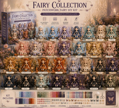 🔥LAST DAY 50% OFF🧚A Fairy Tale You Can Stitch – DIY Patchwork Fairy Doll Collection🧵Buy 2 Free Shipping