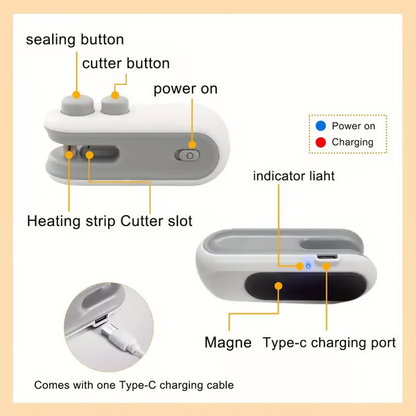 🎉LAST DAY OFF 🔥 2-in-1 Sealer and Cutter