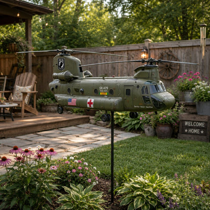 🔥49% OFF🎖️-Vietnam Veteran CH-47 Chinook Helicopter Wind Spinner ✈️