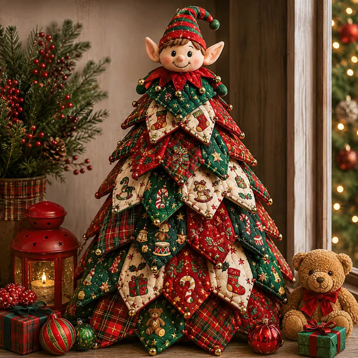🔥LAST DAY 49% OFF - 🎄🧵DIY Quilted Christmas Tree Kit – Handmade Fabric Holiday Tabletop Tree Decor