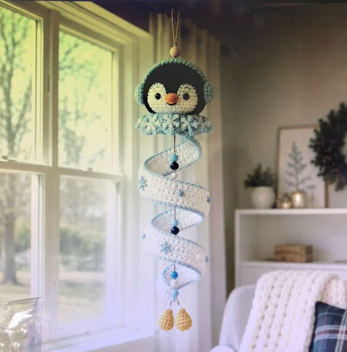 ☃️ DIY Spiral Crochet Snowman Kit