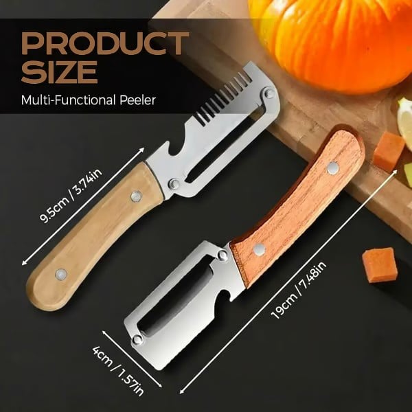 2-PACK Multi-Functional Vegetable Peeler for Kitchen