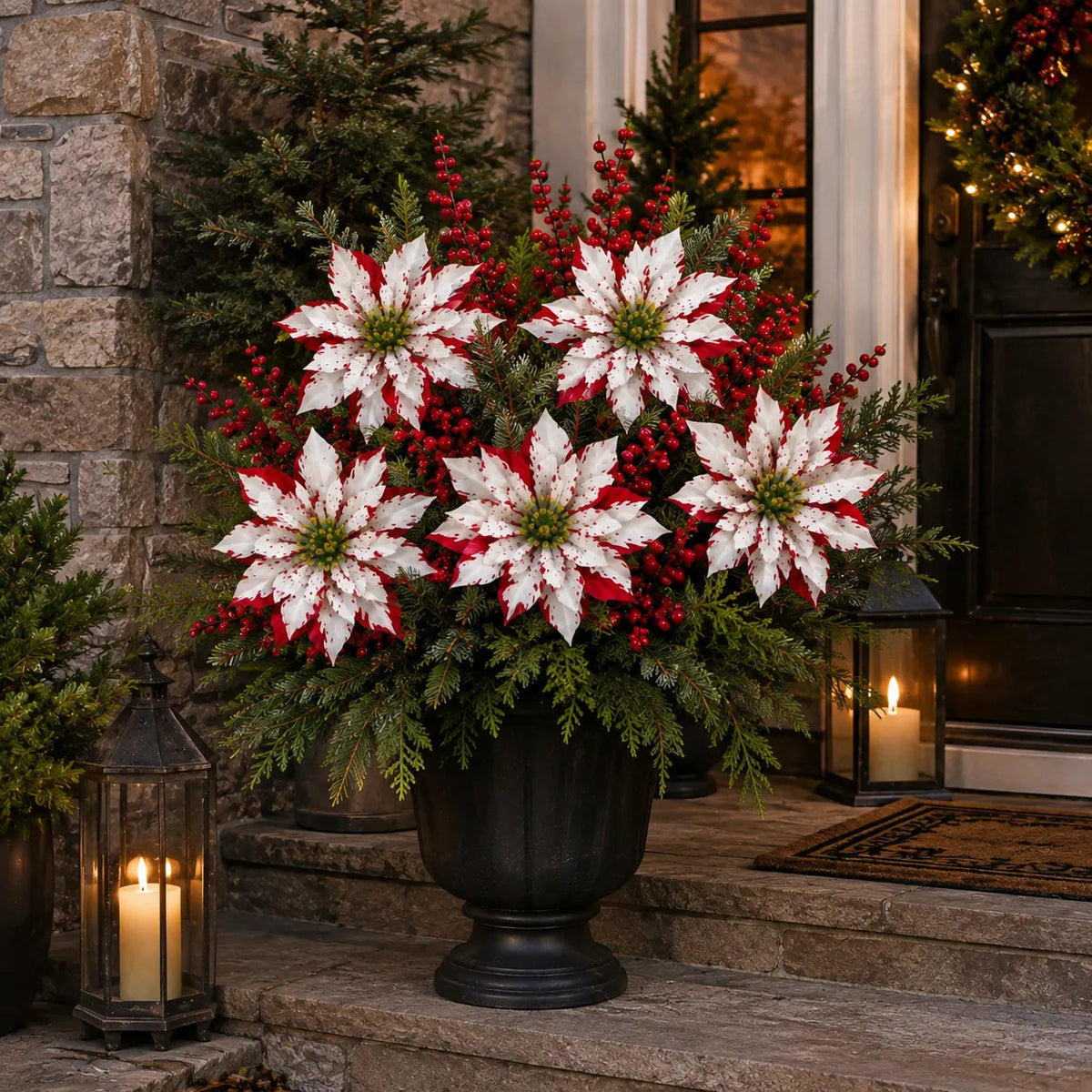 ❄️Last Day 50% OFF🔥Christmas Poinsettia Planter Inserts
